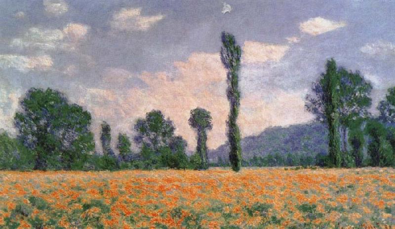 Claude Monet Poppy Field at Giverny Spain oil painting art